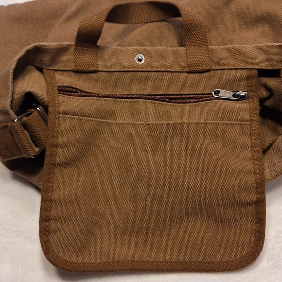 Brown Canvas Tote Bag - Picture 7 of 15